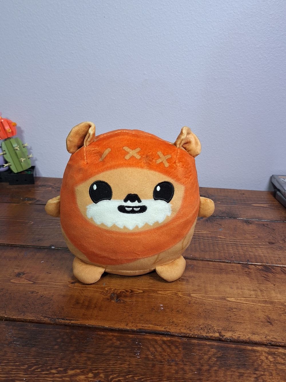 Star Wars Orange and Tan Plush Ewok Wicket Stuffed Animal 7 Inch